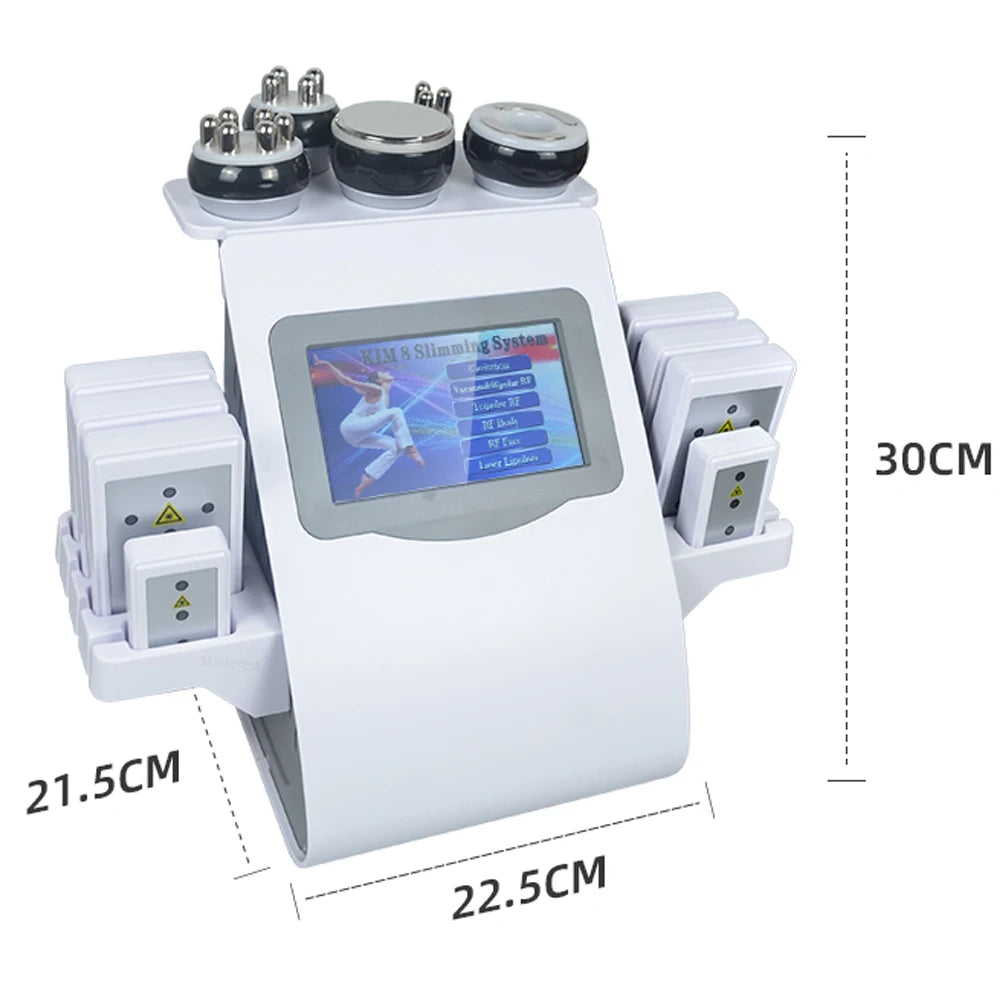 6 In 1 40K Cavitation Machine Skin Lift Tightening Lipo KIM 8 Body Slimming Machine