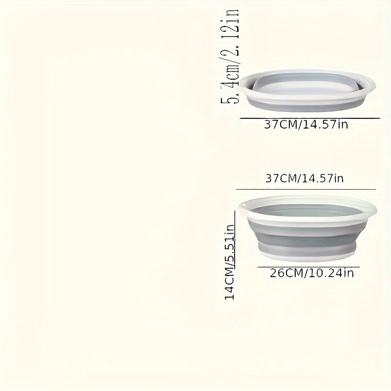 Large Foldable Water Basin-Portable,Home Use -Suitable for Washing Face,Cleaning Vegetables,and Doing Laundry,Foot Soaking Basin