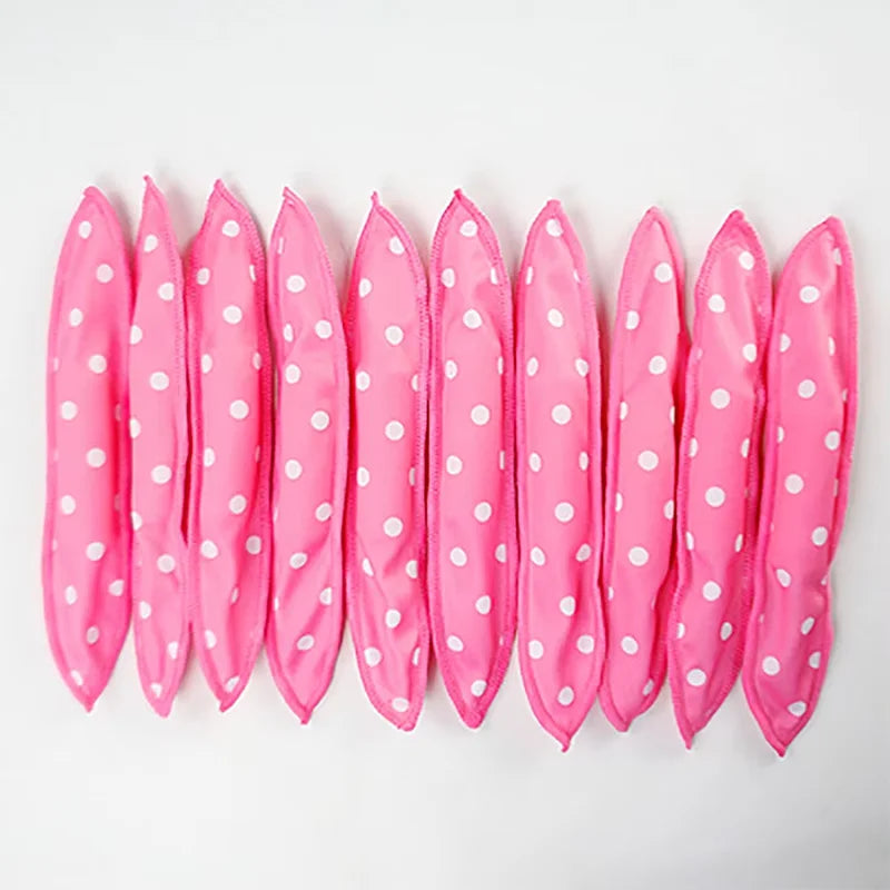 10 Pcs/Lot Hair Curlers Soft Sleep Pillow Hair Rollers Set Best Flexible Foam and Sponge Magic Hair Care DIY Hair Styling Tools
