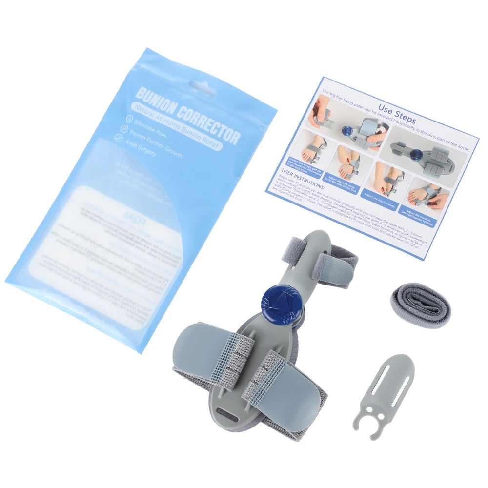 US Stock Bunion Corrector Foot Hallux Valgus Braces Rotatable Toe Separator Straightener Adjustable Pedicure Finger Corrector