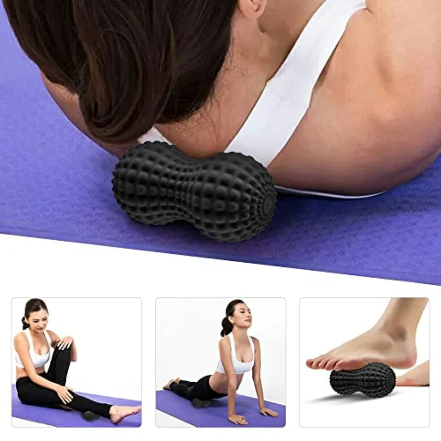 Back Roller Wheel, Back Stretcher, Back Cracker, Yoga Wheel, Foam Roller for Back Pain Relief and Posture Correction with Massa
