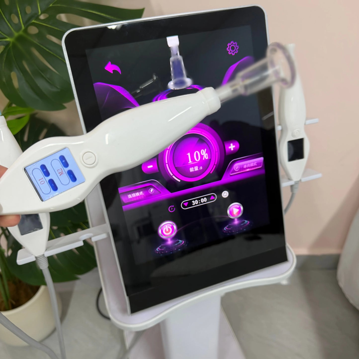 Cold  Hot Plasma 8 in 1 Diamond Stamp Ozone Plasma Skin Rejuvenation Anti-aging Facial Care Beauty Machine
