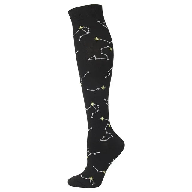 New Compression Socks Knee High Medical Edema Nurse Calf Shaping Running Men Women Sports Socks 20-30mmhg Compression Socks