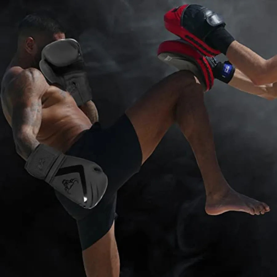 Boxing Gloves Muay Thai Kickboxing MMA Fight Bag Training Punch Hitting Workout Men Women Sparring Fitness Mitts Heavy Padded M