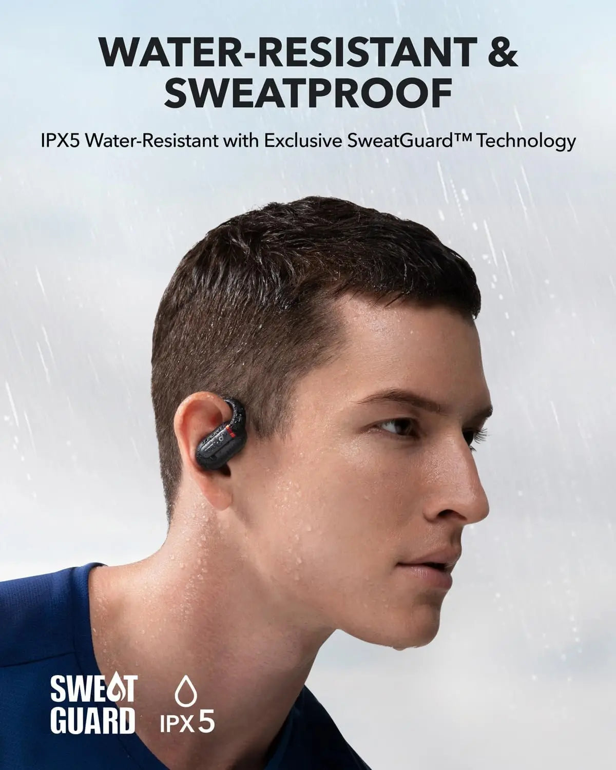 Soundcore by Anker V30i Open-Ear Headphones, Ultra-Comfort, Lightweight Design, Snug Fit, Ergonomic Ear Hooks  (Refurbished)