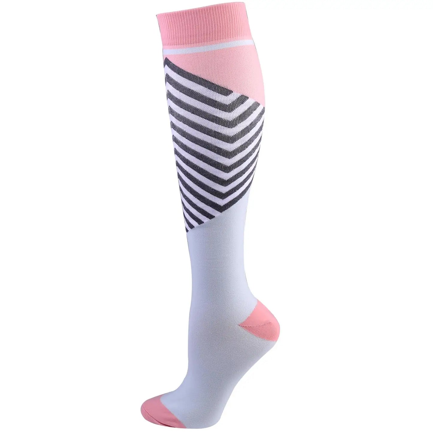 New Compression Socks Knee High Medical Edema Nurse Calf Shaping Running Men Women Sports Socks 20-30mmhg Compression Socks