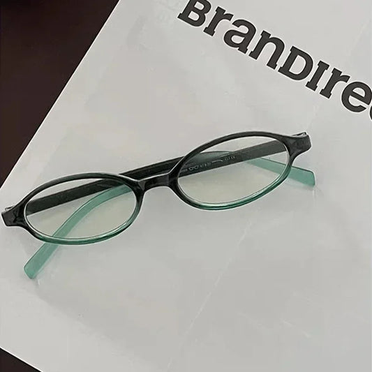 Women Y2K Retro Oval Glasses Small Frame Eyewear Blue Light Blocking Eyeglasses Female Computer Reading Optical Spectacle Óculos