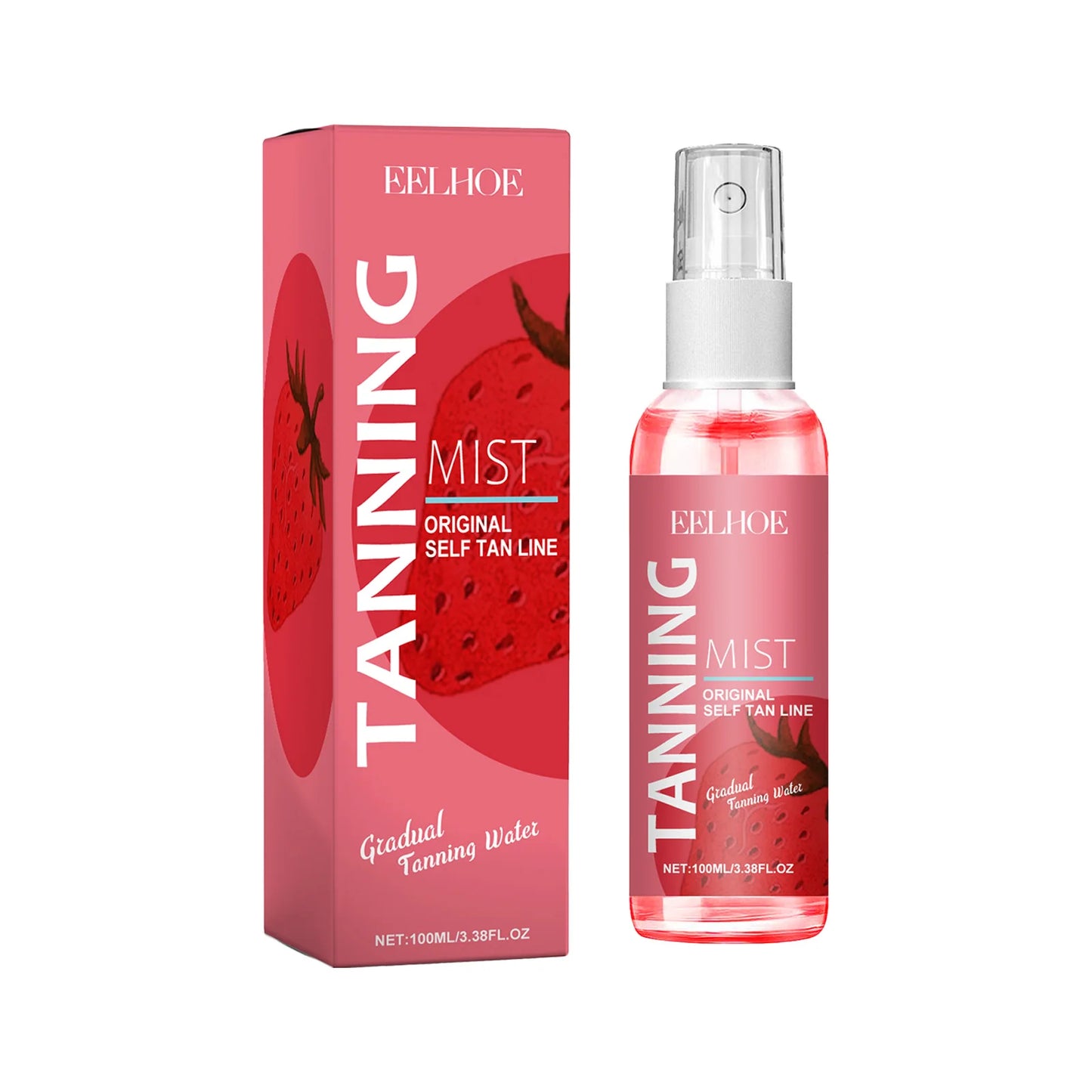 EELHOE 100ml Tanning Oil Spray Darker Sun Tan Bronzer Skin Tanned Intensifier Natural Nourishing Moisturizing Self-Tanning Care
