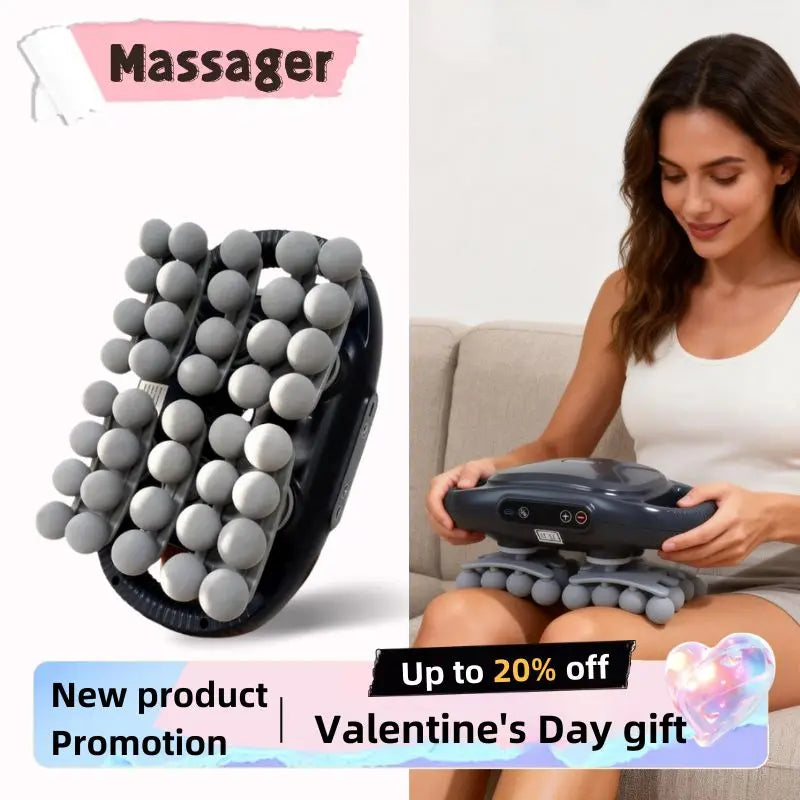 40-Head Massager for Shoulder Neck Back Leg Muscle Pain Relief Perfect Gift for Family