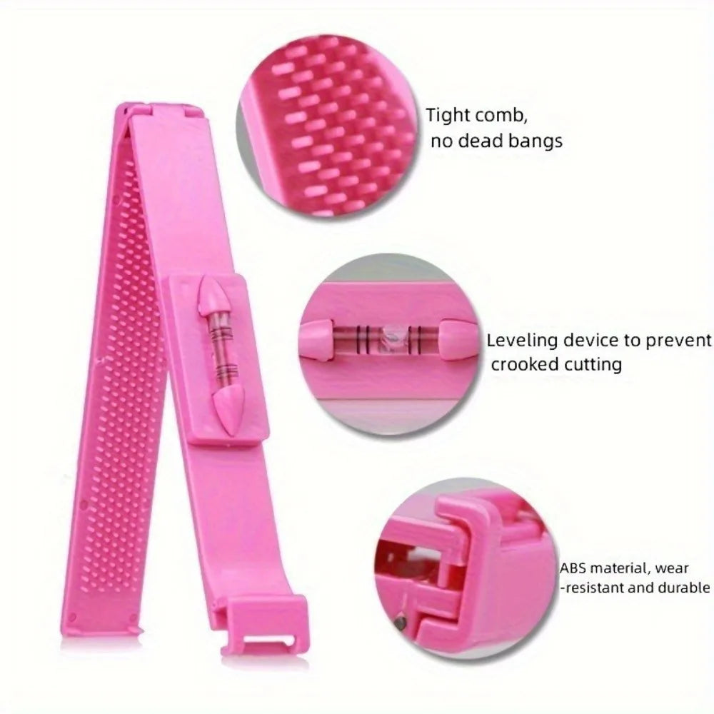 3Pcs/set Hair Cutting Tool Kit Bangs Trimming Scissors Comb Set for DIY Home Hair Styling