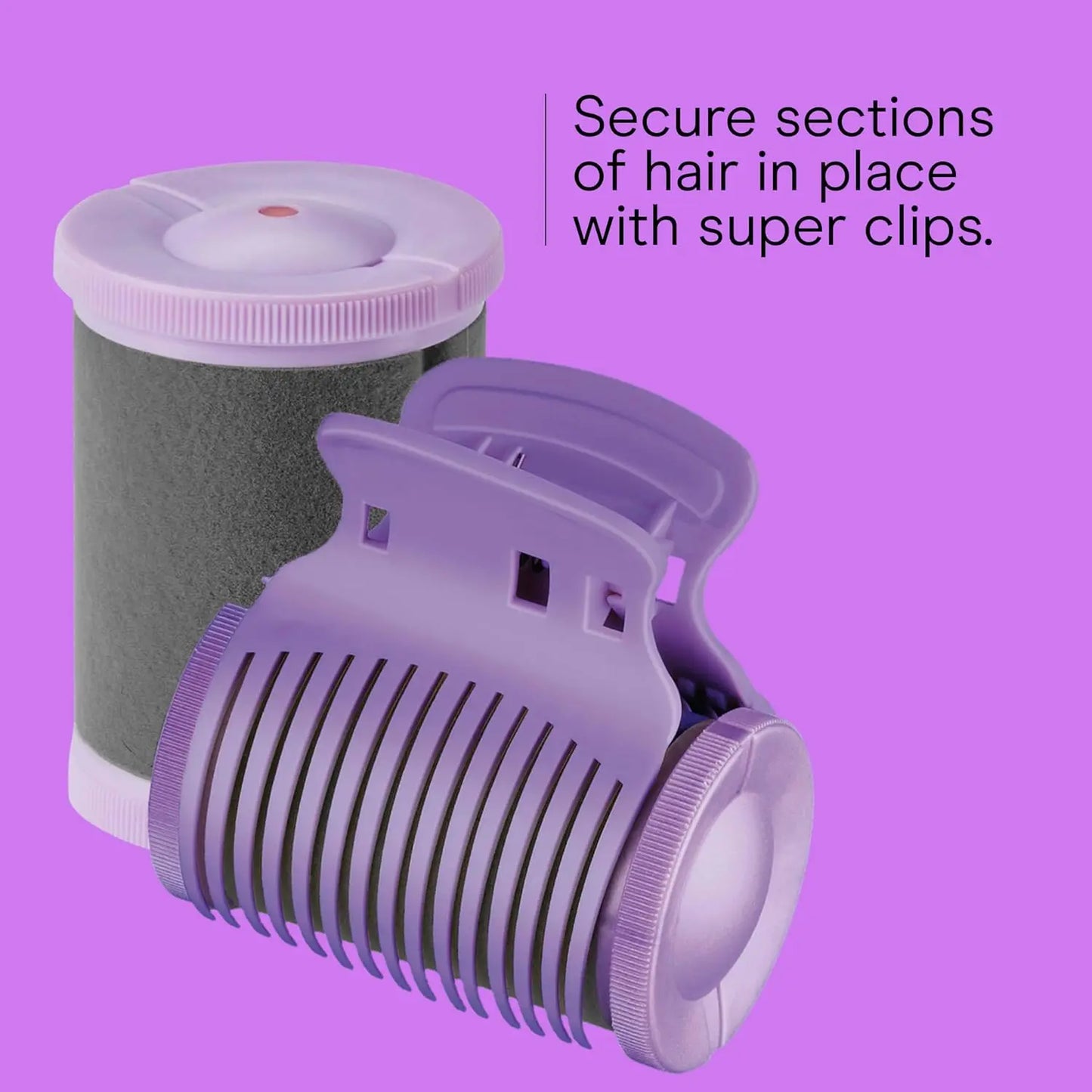 Hot Rollers for Long, Medium & Short Hair, 12 Ceramic Flocked Heated Curlers with Clips for Volume & Curls