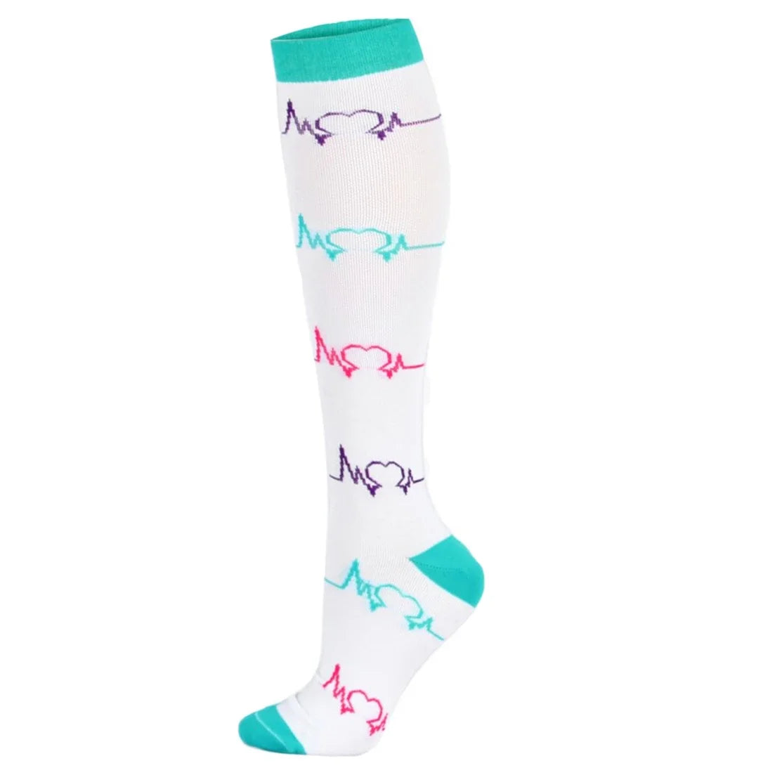 New Compression Socks Knee High Medical Edema Nurse Calf Shaping Running Men Women Sports Socks 20-30mmhg Compression Socks