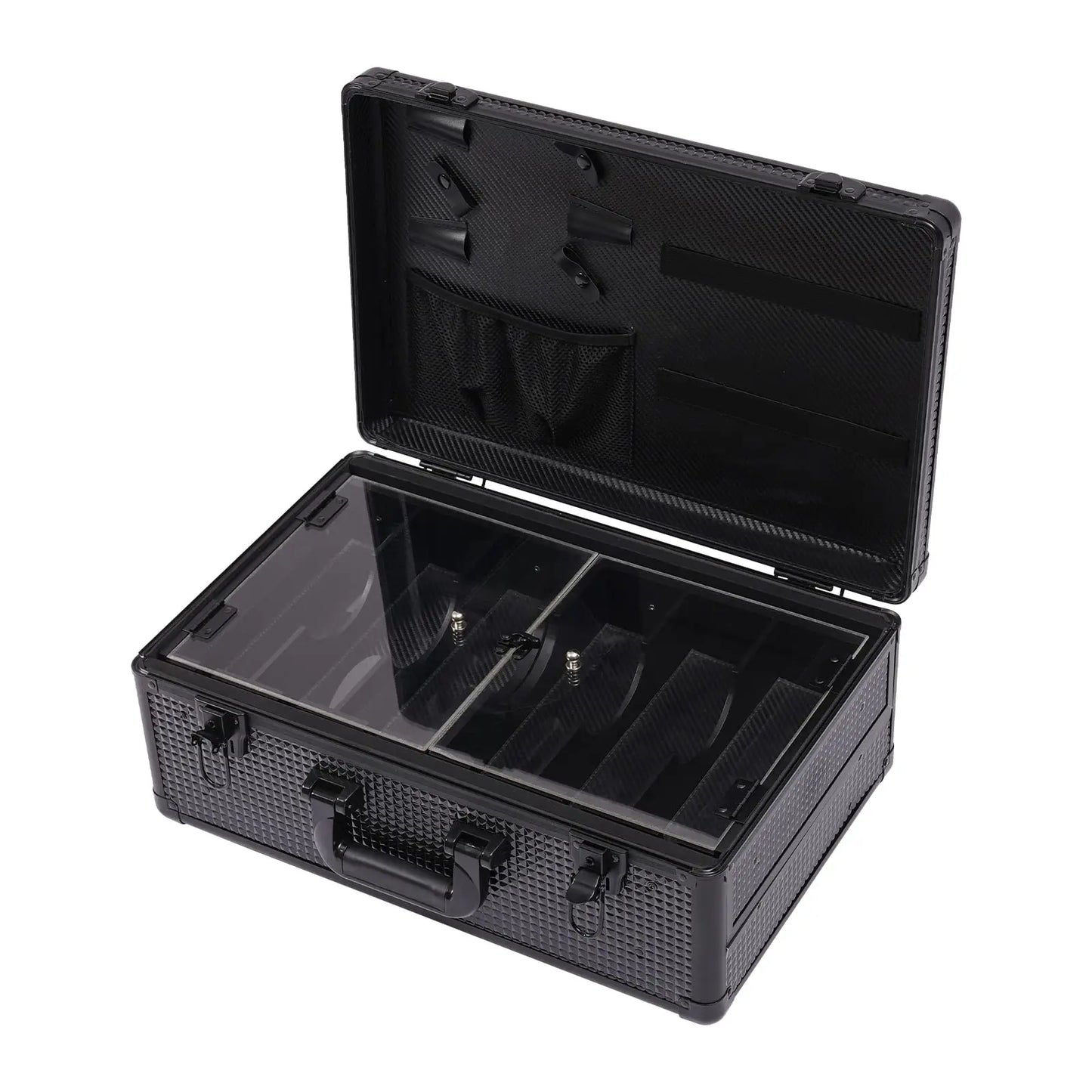 Professional Cosmetic Bag, Portable Barber/Make-Up Tool Organizer Case, Clipper Suitcase for Travel Cosmetologist/Barber, Fashio