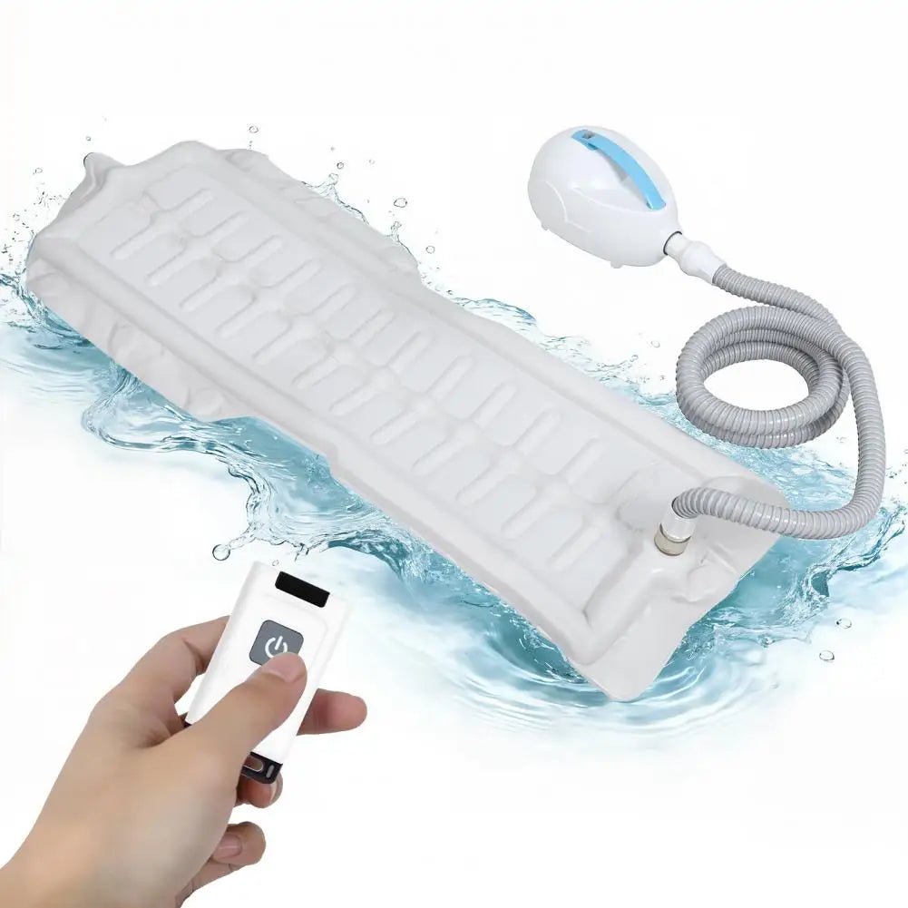 Non-Slip Bubble Bath Mat with Suction Cups Remote Controlled Adjustable Bubbles Full Body Spa Bathtub Mat