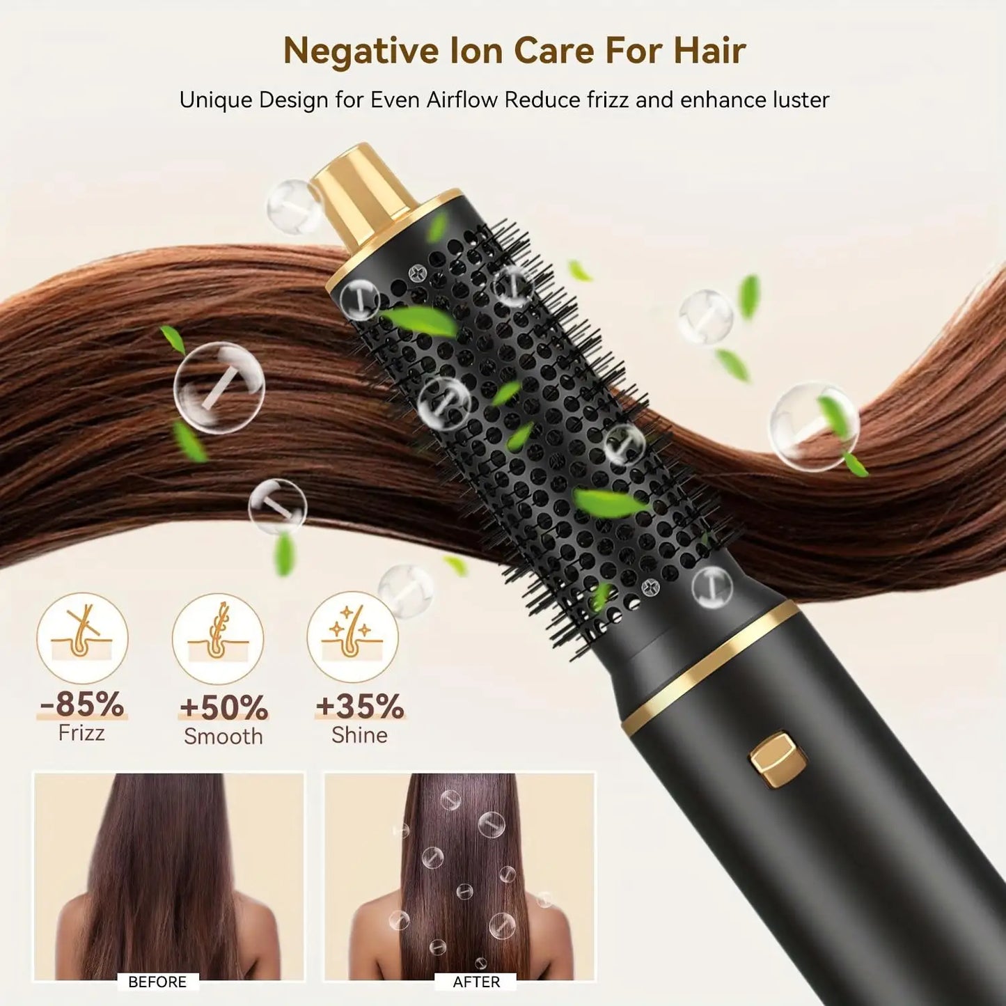 5 in 1 Hair Dryer Hot Comb Set Professional Curling Iron Hair Straightener Styling Tool For Professional Hair Dryer Household