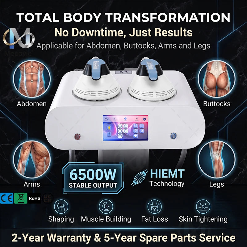 2026NEW CE Cutting‑Edge 6500W 200HZ Dual Handles EMS RF Body Sculptor with Intelligent Fat Burning & Skin Tightening Technology