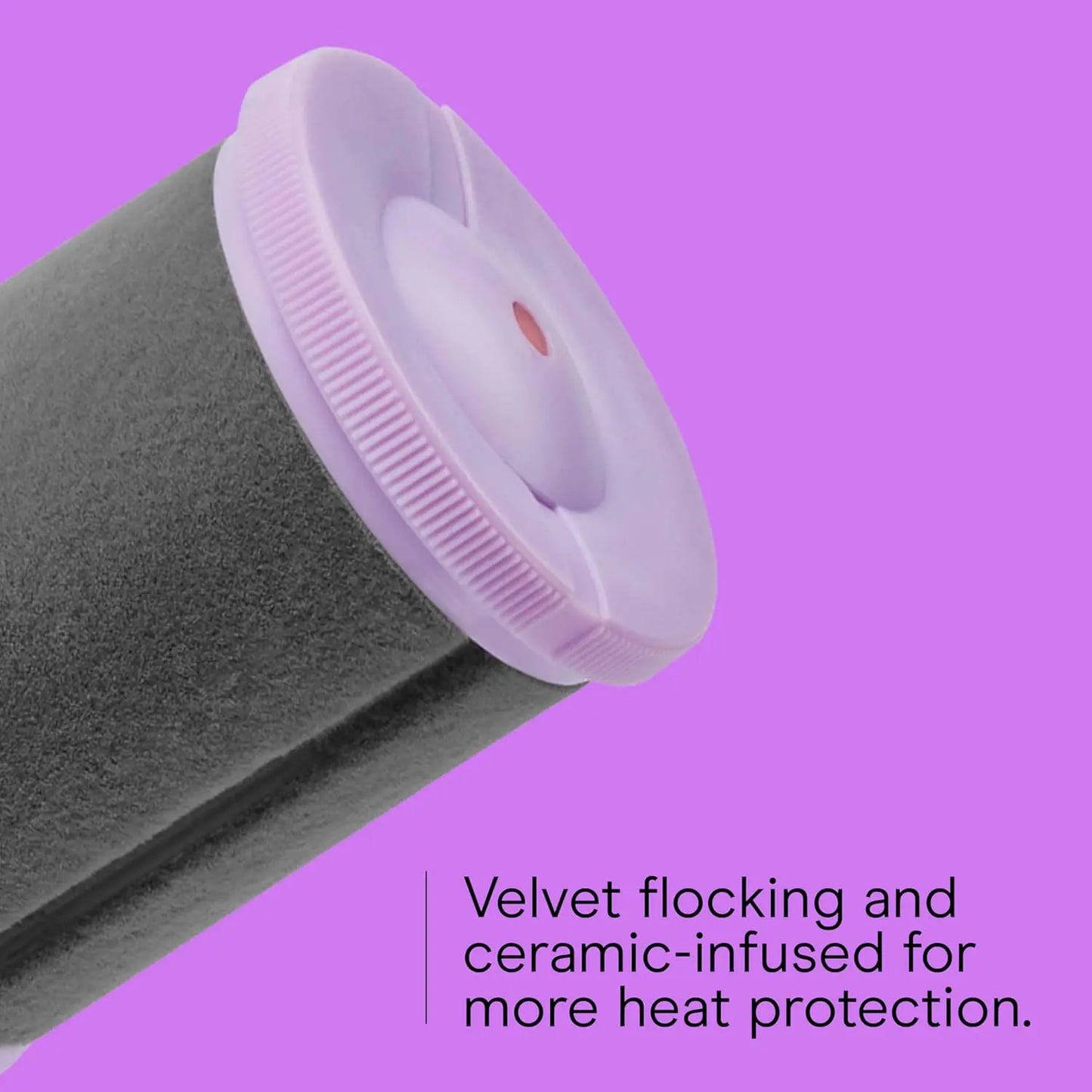 Hot Rollers for Long, Medium & Short Hair, 12 Ceramic Flocked Heated Curlers with Clips for Volume & Curls