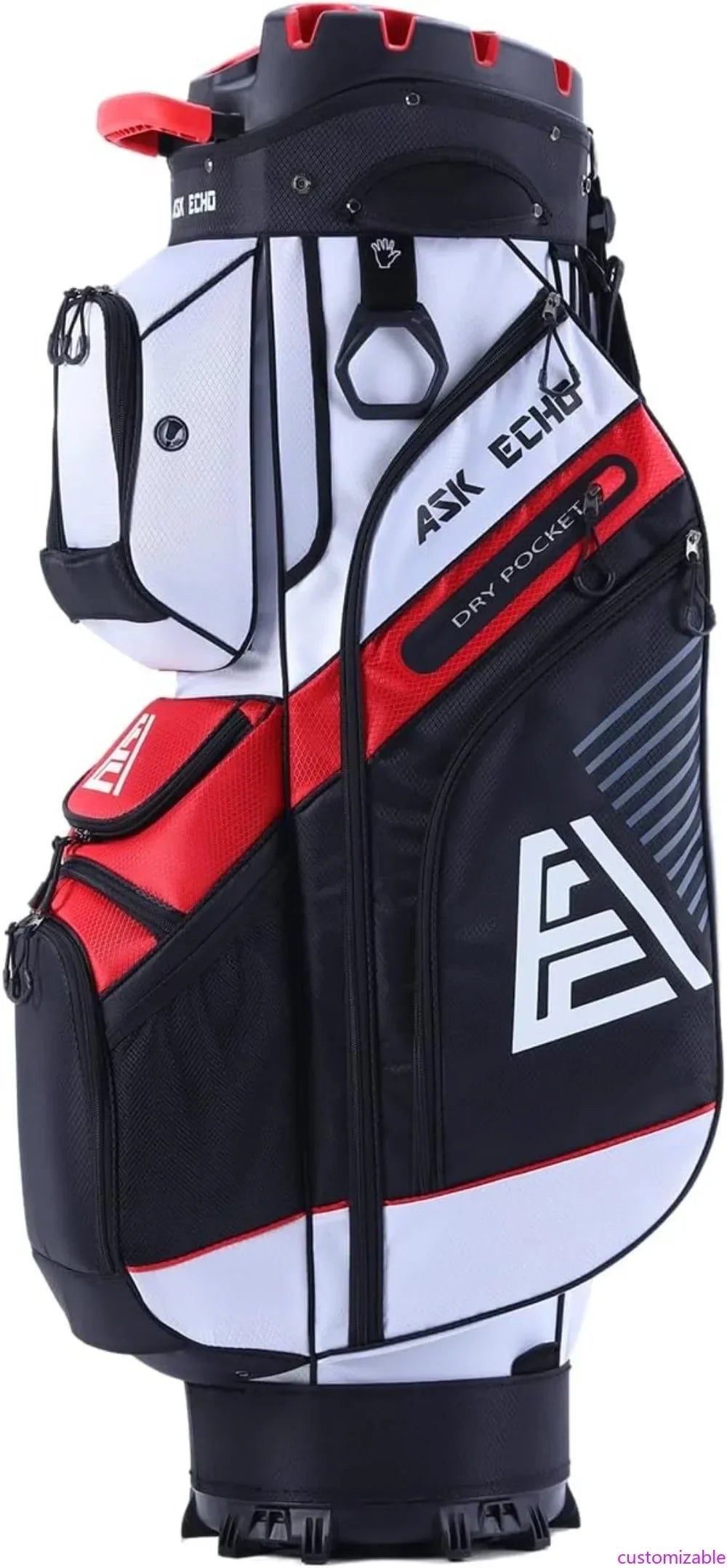 Bestseller14-Way Golf Cart Bag with Quiet Club Lock, Extra Storage, Rain Cover & Durable Design for Men