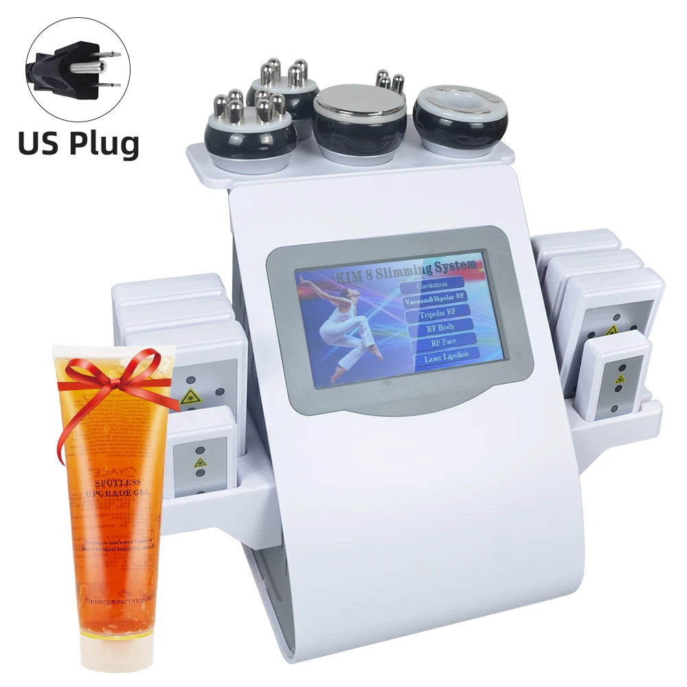 6 In 1 40K Cavitation Machine Skin Lift Tightening Lipo KIM 8 Body Slimming Machine
