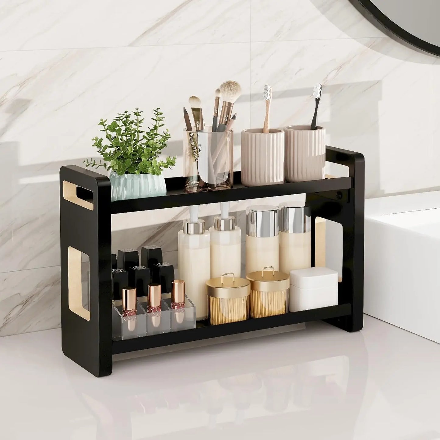Bathroom Counter Organizer,Bathroom Counter Shelf,Bathroom Organizers,Under Sink Organizer,Cologne