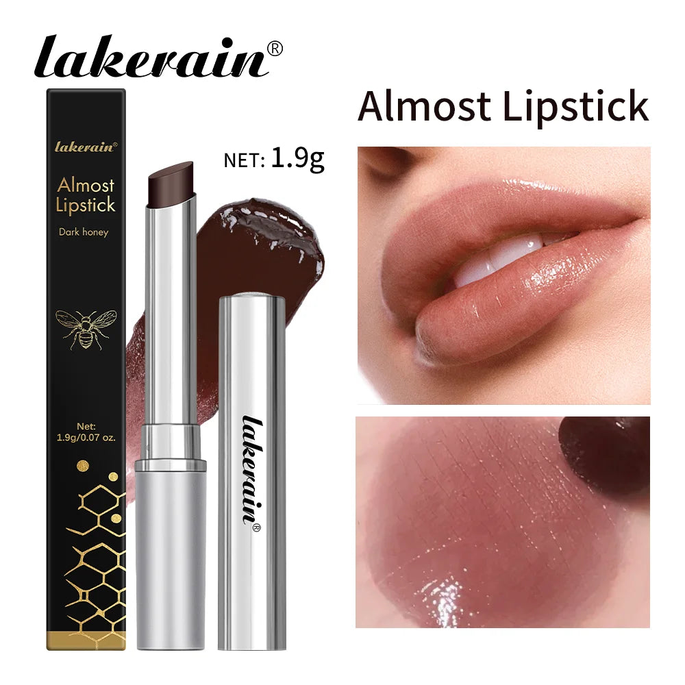 Honey Lipstick Tinted Lip Balm Sheer Lightweight Lip Stain for All Skin Moisturizing Nourishing Lipstick Pack of Black & Pink