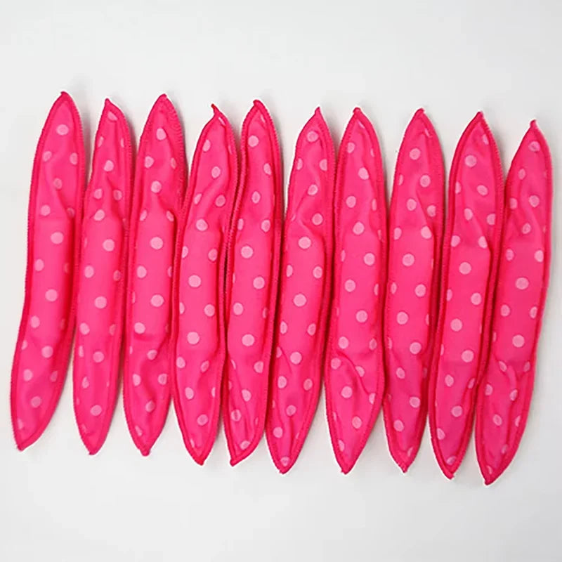 10 Pcs/Lot Hair Curlers Soft Sleep Pillow Hair Rollers Set Best Flexible Foam and Sponge Magic Hair Care DIY Hair Styling Tools
