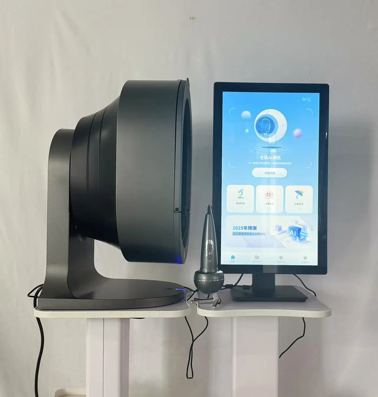 21.5 Inch X5 Facial Skin Analyzer  3D AI Hair Analysis Machine 8 Light Spectrum Skin Analysis Scanner For Business Beauty Care