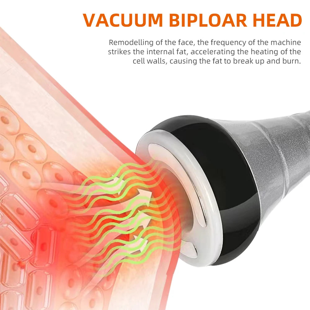 9 in 1 40K Cavitation Ultrasonic Body Slimming Machine Body Shape Loss Weight Vacuum Rejuvenation Skin Lift Tighten Tool