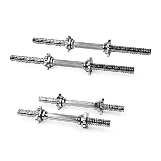 New Product 14Inch Sport Workout Fitness Dumbbell Rod Strength Training Adjustable Chrome Threaded Bar Standard Dumbbell Handle
