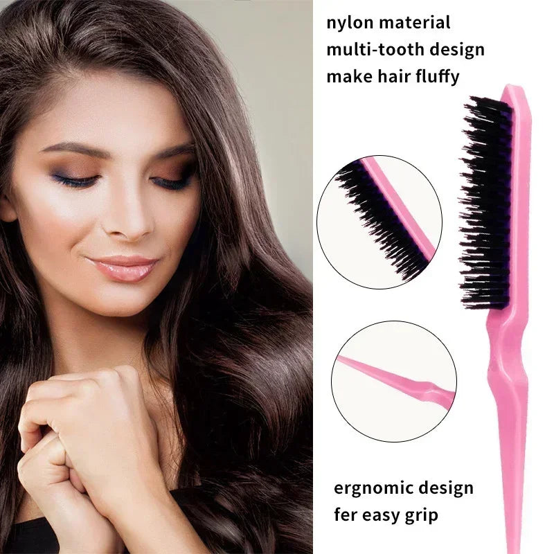 10Pcs Hair Styling Comb Set Rat Tail Edge Brush Braid Loop Tool Household Salon Hair Grooming Accessory