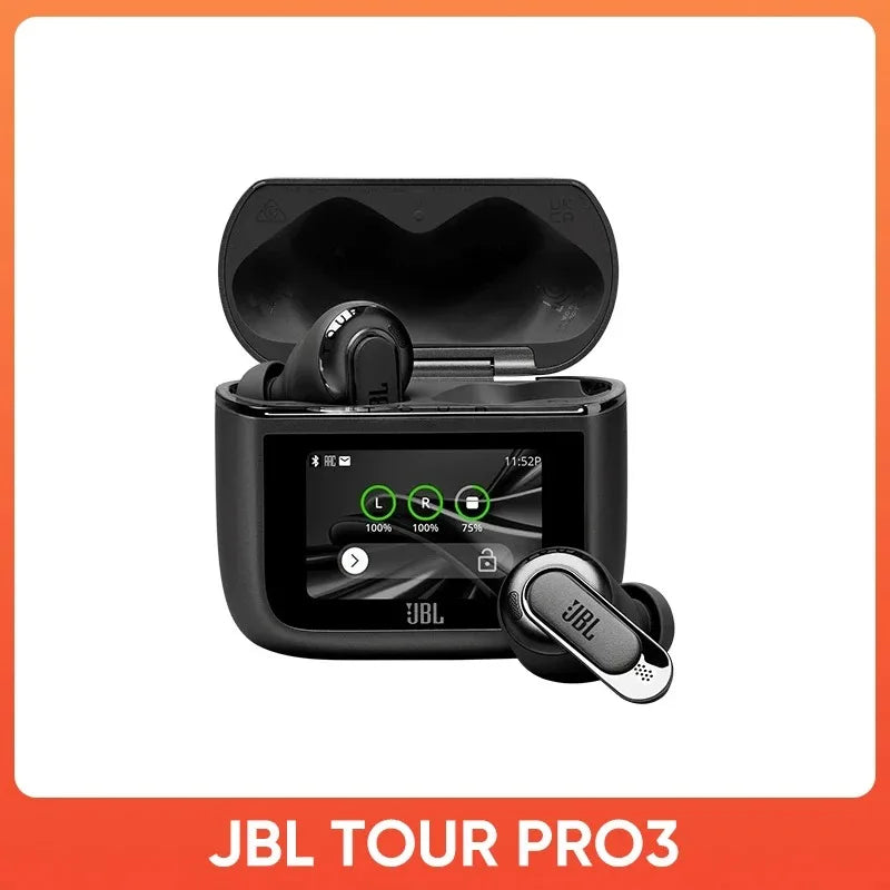 JBL Tour Pro 3 True Wireless Bluetooth Earphones Stereo Headphones with Smart LCD Screen JBL Tour Pro 3