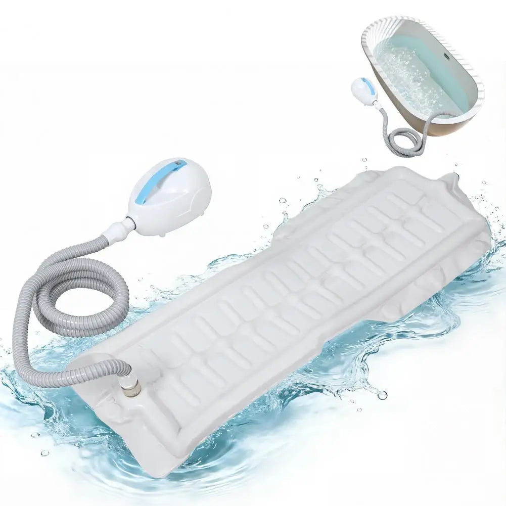 Non-Slip Bubble Bath Mat with Suction Cups Remote Controlled Adjustable Bubbles Full Body Spa Bathtub Mat