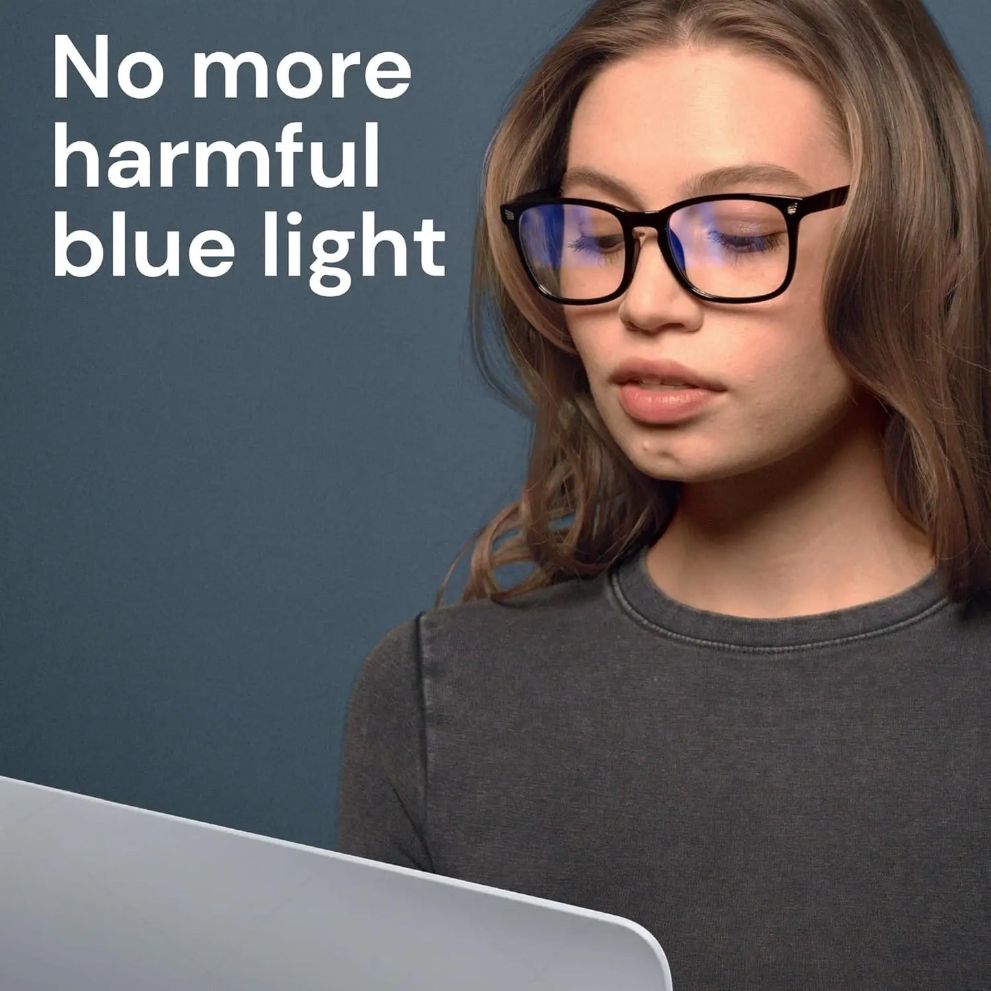 Fashion Square Blue Light Blocking Glasses for Computer Use, Anti UV Gaming Eyewear for Women and Men