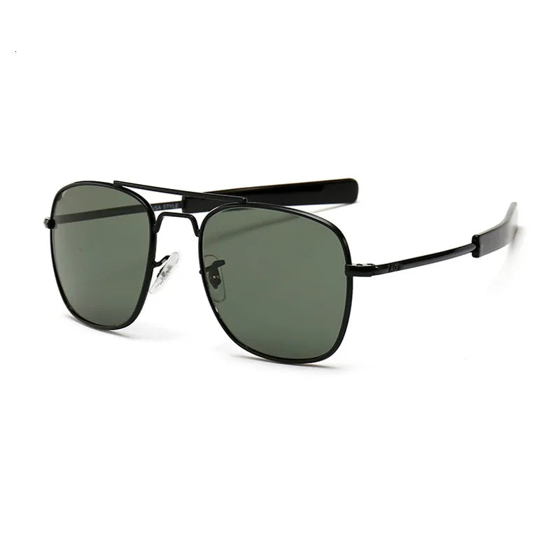 Men luxury Brand Designer Sun Glasses Vintage fashion Aviation AO Sunglasses For Male American Army Military Optical Glass Lens
