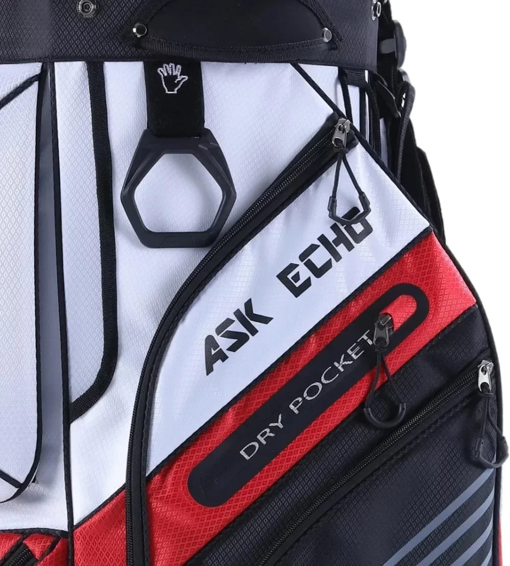 Bestseller14-Way Golf Cart Bag with Quiet Club Lock, Extra Storage, Rain Cover & Durable Design for Men