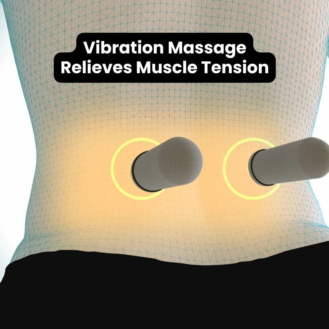 Okayso Multi-functional 3-in-1 Back Massager with Relief Bed Sleeping Shiatsu Deep Tissue Portable Shoulder Lower Waist Massager