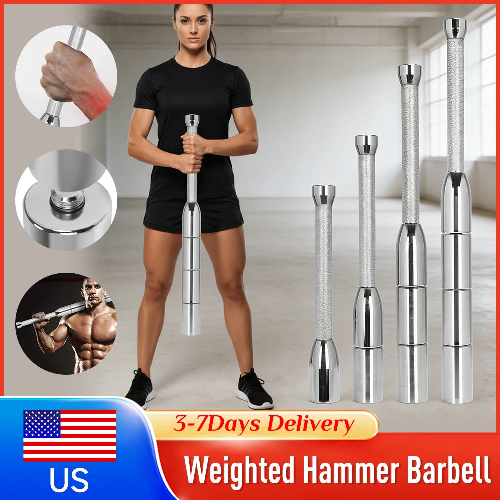 Adjustable Macebell Clubbell 8kg 10kg Solid Pure Steel Multi‑Purpose for Strength Training Grip Forearm Workouts Accessories ﻿