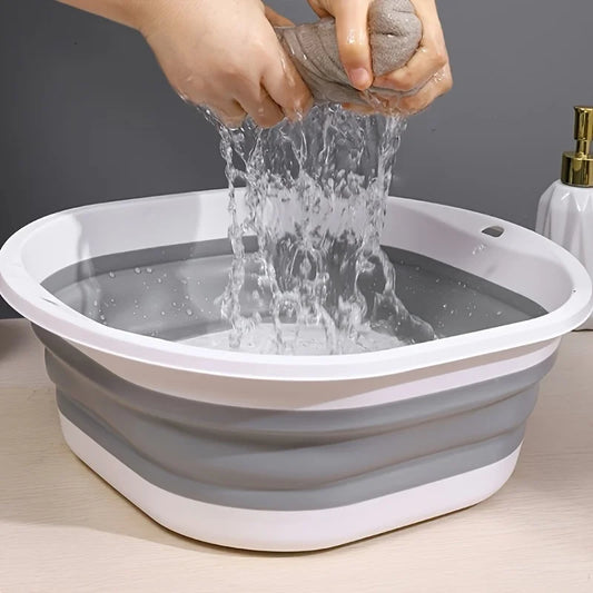 Large Foldable Water Basin-Portable,Home Use -Suitable for Washing Face,Cleaning Vegetables,and Doing Laundry,Foot Soaking Basin
