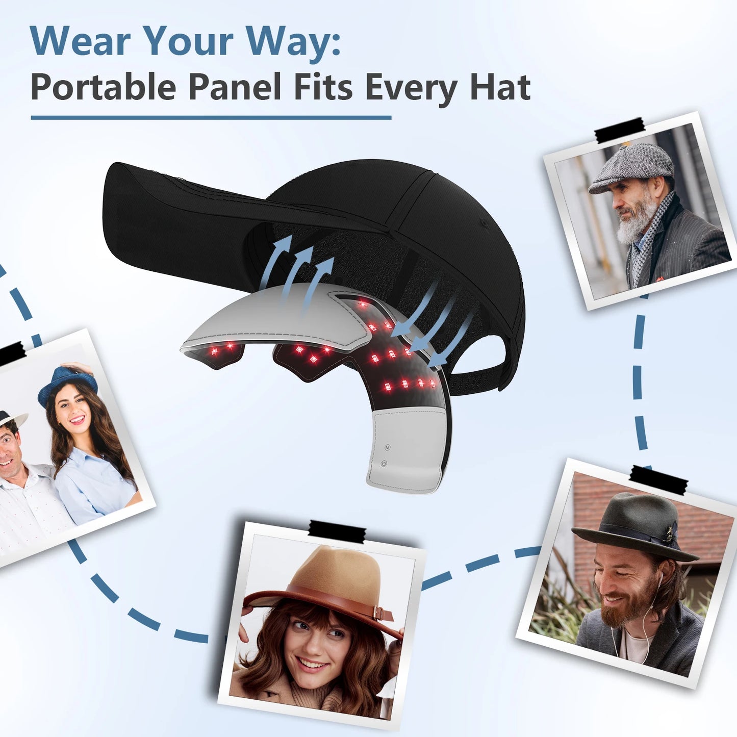 KTS Hair Growth Cap Red Light Therapy Cap Device Anti Hair Loss Led Hair Growth Hat Near Infrared Relax Head Treatment 70x630nm