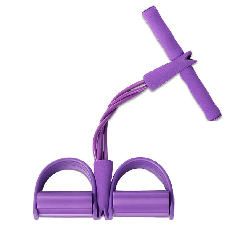 Thickened Four-Tube Abdominal Pull-Up Machine for Women, Home Yoga Fitness Equipment with Exercise Rope