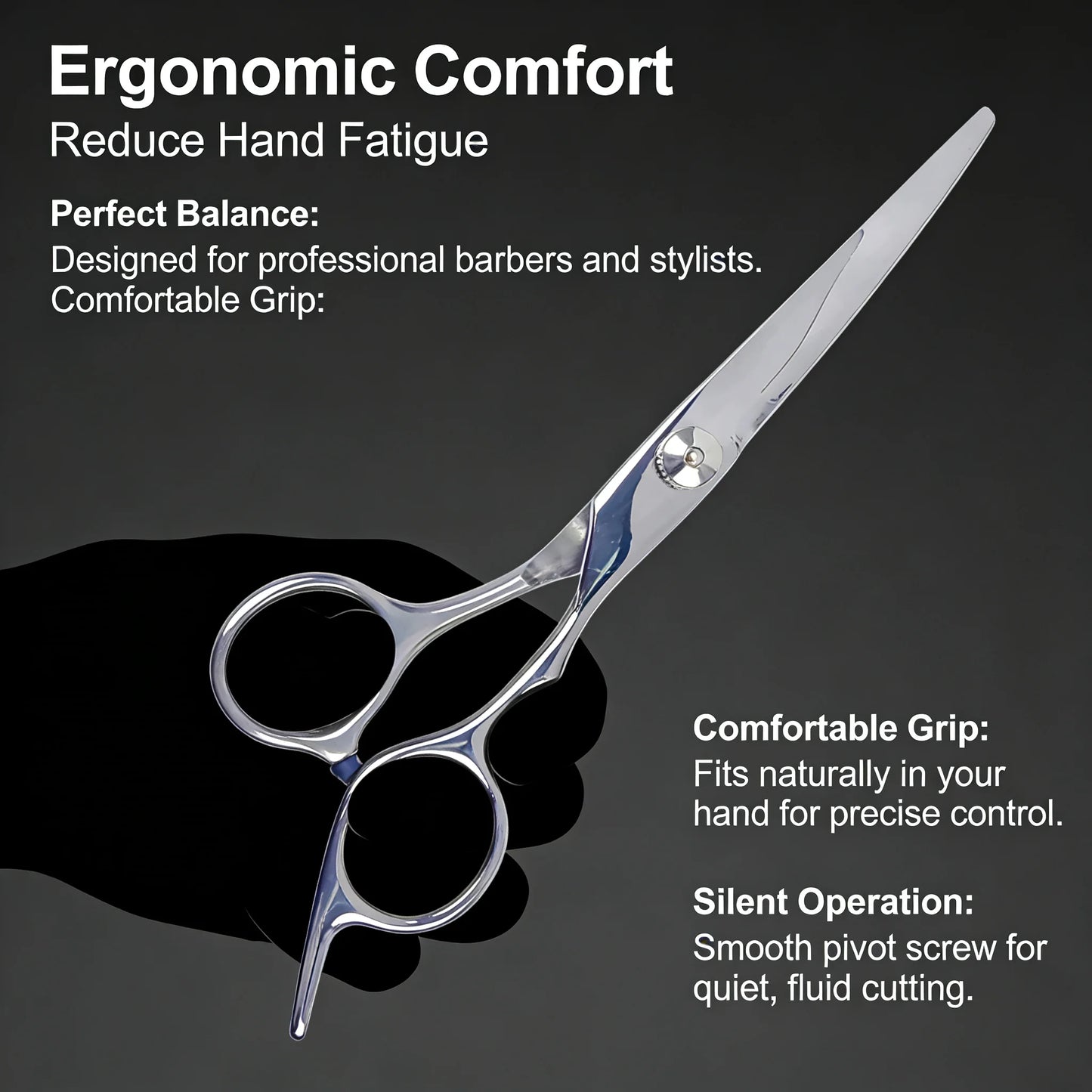Stainless Steel Hair Thinning Shears Professional Barber Scissors for Precision Cutting Texturizing Layering