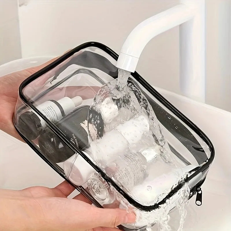 Large-capacity Travel Storage Bag Portable Cosmetic Bag Transparent Zipper Cosmetiquera Para Maquillaje Storage Bag