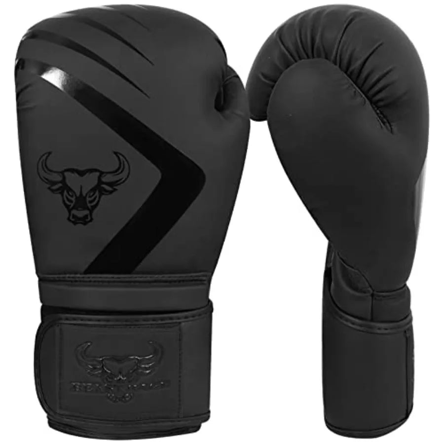 Boxing Gloves Muay Thai Kickboxing MMA Fight Bag Training Punch Hitting Workout Men Women Sparring Fitness Mitts Heavy Padded M