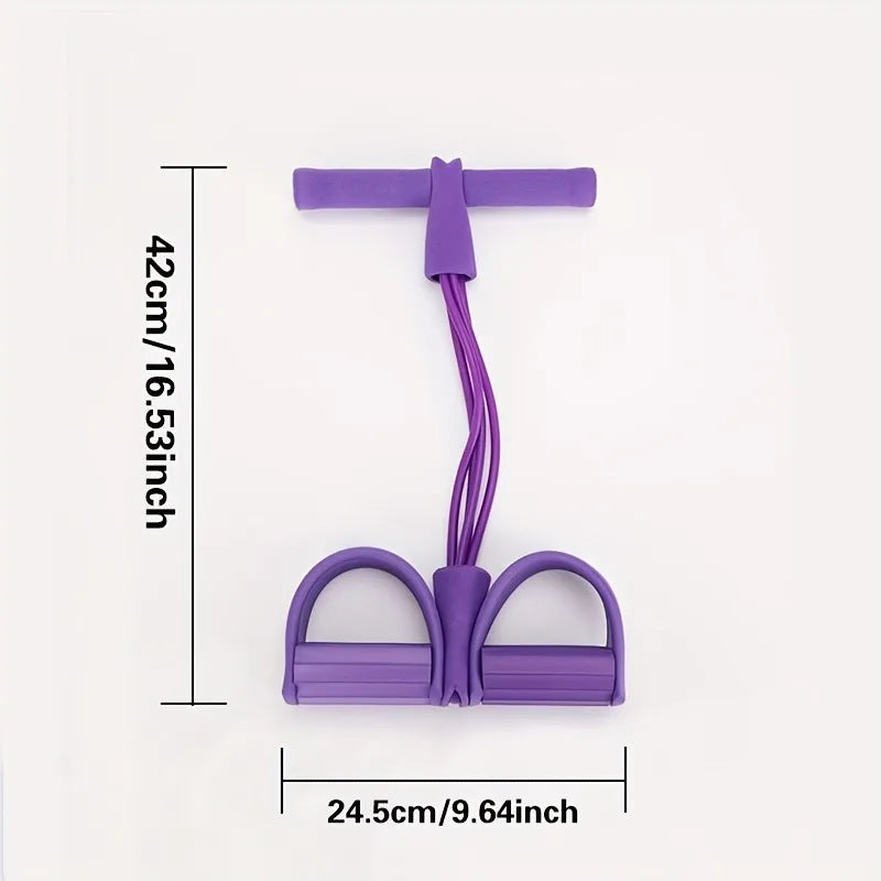 Thickened Four-Tube Abdominal Pull-Up Machine for Women, Home Yoga Fitness Equipment with Exercise Rope
