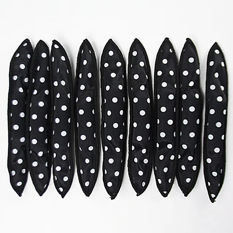 10 Pcs/Lot Hair Curlers Soft Sleep Pillow Hair Rollers Set Best Flexible Foam and Sponge Magic Hair Care DIY Hair Styling Tools