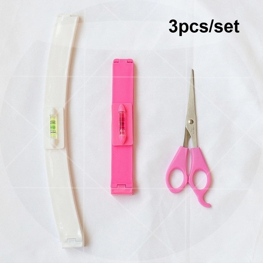 3Pcs/set Hair Cutting Tool Kit Bangs Trimming Scissors Comb Set for DIY Home Hair Styling