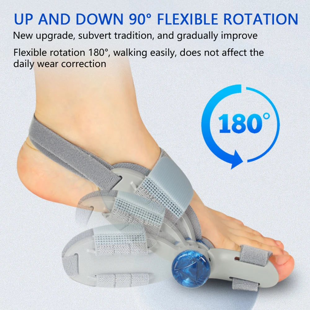US Stock Bunion Corrector Foot Hallux Valgus Braces Rotatable Toe Separator Straightener Adjustable Pedicure Finger Corrector