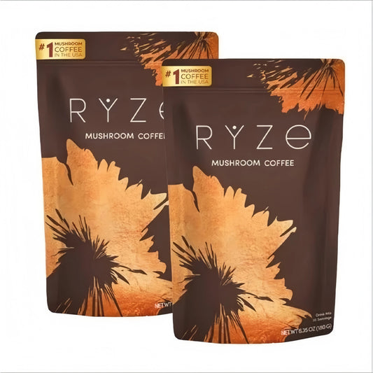 2x Organic Mushroom Coffee 30 SERVINGS Instant Coffee New FREE Shipping
