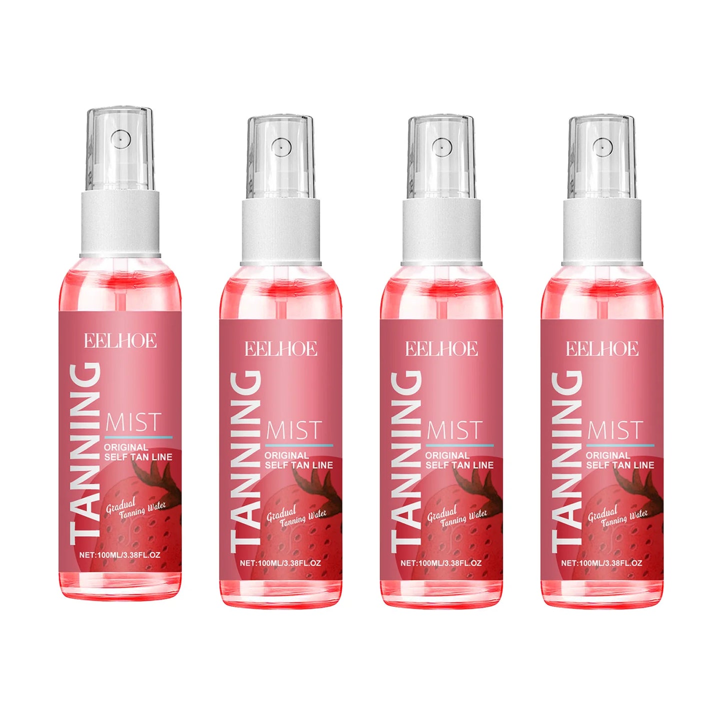 EELHOE 100ml Tanning Oil Spray Darker Sun Tan Bronzer Skin Tanned Intensifier Natural Nourishing Moisturizing Self-Tanning Care