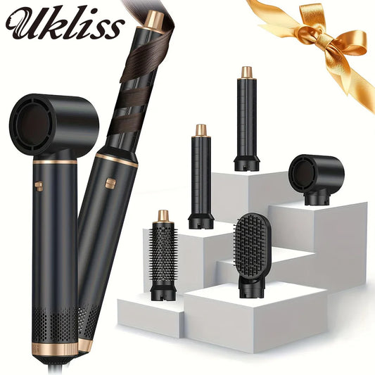 5 in 1 Hair Dryer Hot Comb Set Professional Curling Iron Hair Straightener Styling Tool For Professional Hair Dryer Household
